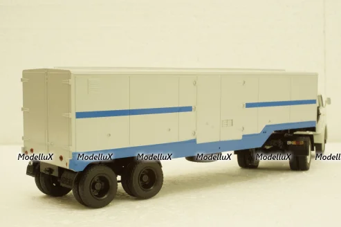 Одаз-935 п/прицеп, серый/синий Автоистория 1:43