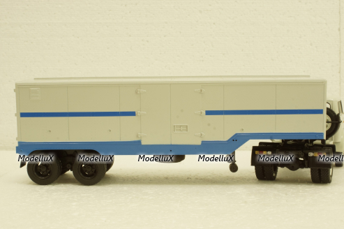 Одаз-935 п/прицеп, серый/синий Автоистория 1:43