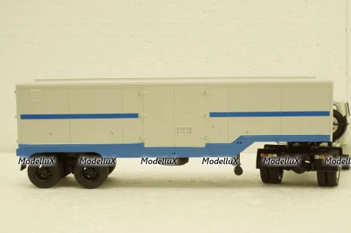 Одаз-935 п/прицеп, серый/синий Автоистория 1:43