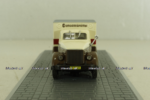 КИ-51 фургон Фото, на шасси Газ-51  коричневый/бежевый, АА162, Direkt Collections 1:72