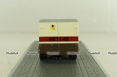 КИ-51 фургон Фото, на шасси Газ-51  коричневый/бежевый, АА162, Direkt Collections 1:72
