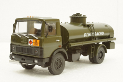 Маз-5337 АЦ-9 «Огнеопасно» 1987, хаки, 101326, Автоистория 1:43