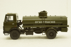 Маз-5337 АЦ-9 «Огнеопасно» 1987, хаки, 101326, Автоистория 1:43