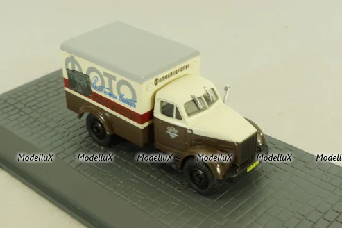 КИ-51 фургон Фото, на шасси Газ-51  коричневый/бежевый, АА162, Direkt Collections 1:72