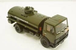 Маз-5337 АЦ-9 «Огнеопасно» 1987, хаки, 101326, Автоистория 1:43