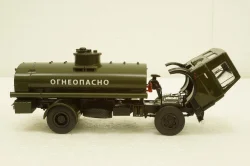 Маз-5337 АЦ-9 «Огнеопасно» 1987, хаки, 101326, Автоистория 1:43