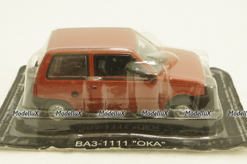 Ваз-1111 Ока, красная, (Запечатанный)  Автолегенды СССР №52, 1:43