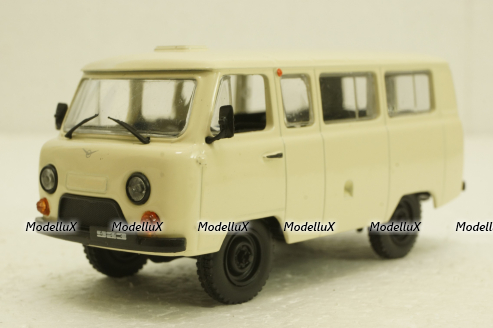 Уаз-452В, бежевый, Автолегенды СССР №16, 1:43