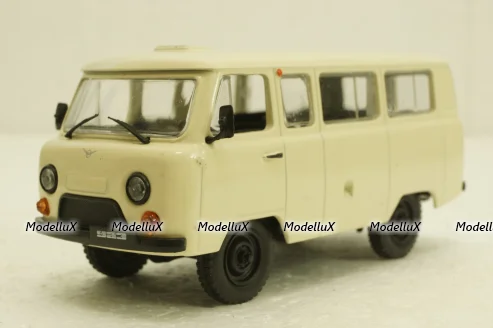 Уаз-452В, бежевый, Автолегенды СССР №16, 1:43