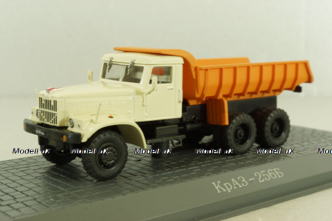 Краз-256Б самосвал, бежевый/оранжевый, АА638, Direkt Collections 1:72