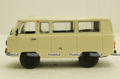 Уаз-452В, бежевый, Автолегенды СССР №16, 1:43
