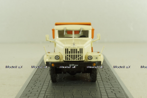 Краз-256Б самосвал, бежевый/оранжевый, АА638, Direkt Collections 1:72