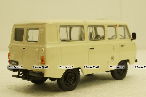 Уаз-452В, бежевый, Автолегенды СССР №16, 1:43