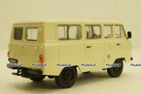 Уаз-452В, бежевый, Автолегенды СССР №16, 1:43