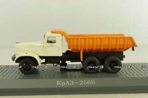 Краз-256Б самосвал, бежевый/оранжевый, АА638, Direkt Collections 1:72