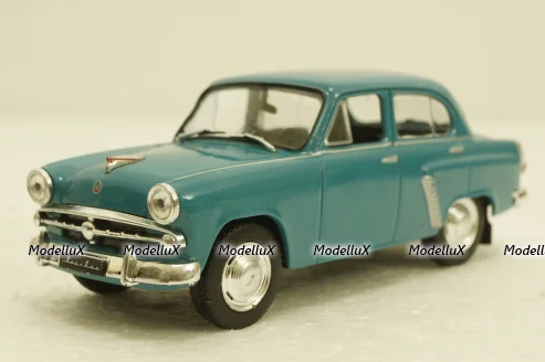 Москвич-402, голубой, Автолегенды СССР №68, 1:43