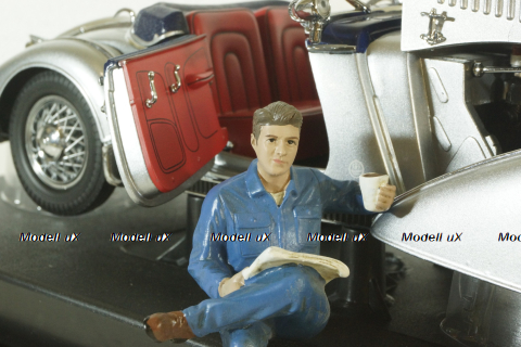 Фигурка Механик с кофе, American Diorama 1:18