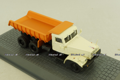 Краз-256Б самосвал, бежевый/оранжевый, АА638, Direkt Collections 1:72