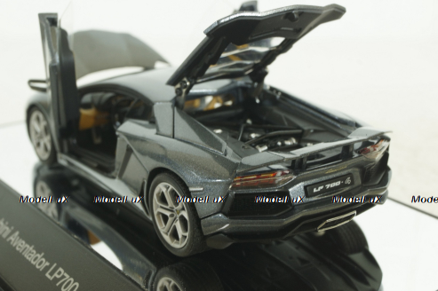 Lamborghini Aventador LP700-4 2011, metallic grey, 54646, AutoArt 1:43