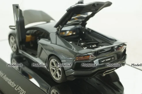 Lamborghini Aventador LP700-4 2011, metallic grey, 54646, AutoArt 1:43