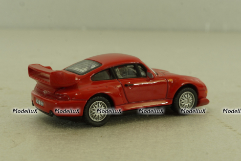 Porsche 911 GT2 (993) 1996, red, Schuco 1:72