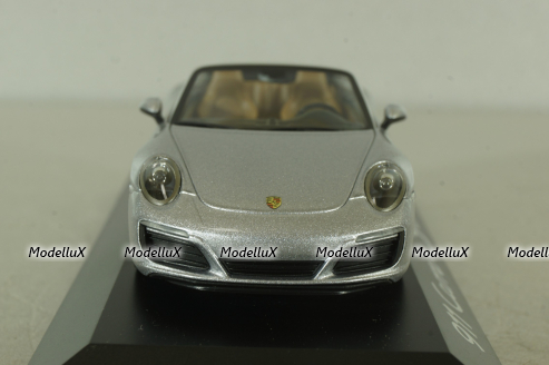 Porsche 911 (991) Carrera S Cabriolet, silver, WAP0201260G, Herpa 1:43