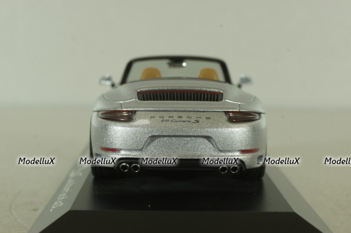 Porsche 911 (991) Carrera S Cabriolet, silver, WAP0201260G, Herpa 1:43