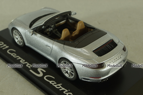 Porsche 911 (991) Carrera S Cabriolet, silver, WAP0201260G, Herpa 1:43