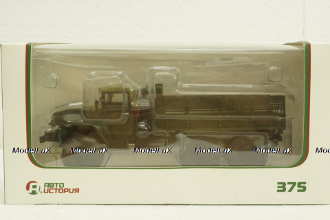 Урал-375, бортовий, хакі, АвтоИстория 1:43