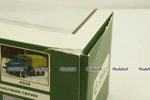 Урал-375, бортовий, хакі, АвтоИстория 1:43