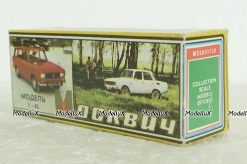 Москвич-412, синий, февраль 92г., Тантал/Радон 1:43