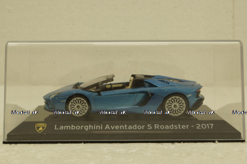 Lamborghini Aventador S Roadster, blue 2017, Altaya 1:43