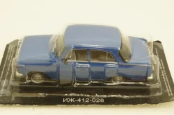 Иж-412-028, синий, (Запечатанный) Автолегенды СССР №85, 1:43