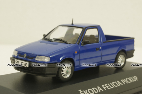 Skoda Felicia pickup 1996, blue, KALEIDOSKOP SKODA (DeAgostini) 1:43