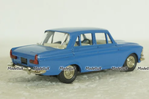 Москвич-412, синий, февраль 92г., Тантал/Радон 1:43