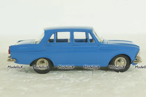 Москвич-412, синий, февраль 92г., Тантал/Радон 1:43