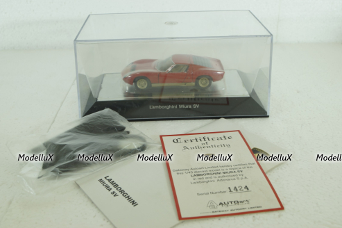 Lamborghini Miura SV 1971, red, 54543, AutoArt 1:43