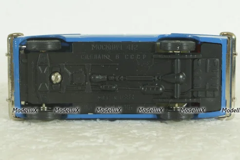 Москвич-412, синий, февраль 92г., Тантал/Радон 1:43