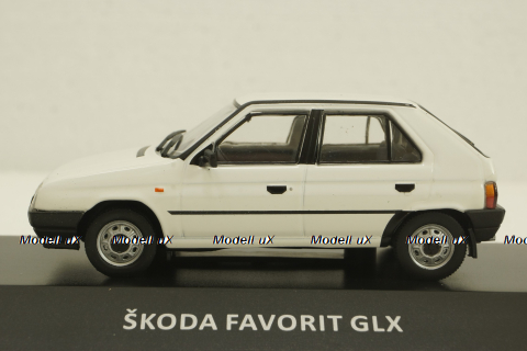 Skoda Favorit GLX 1988, white, KALEIDOSKOP SKODA (DeAgostini) 1:43