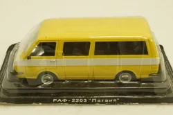 Раф-2203 Латвия, желтый, Автолегенды СССР №21, 1:43