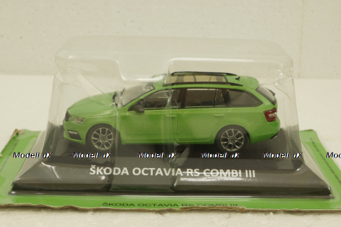Skoda Octavia RS Combi III, 2013 green, KALEIDOSKOP SKODA (DeAgostini) 1:43