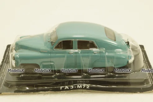 Газ-М72, голубой, Автолегенды СССР №28, 1:43