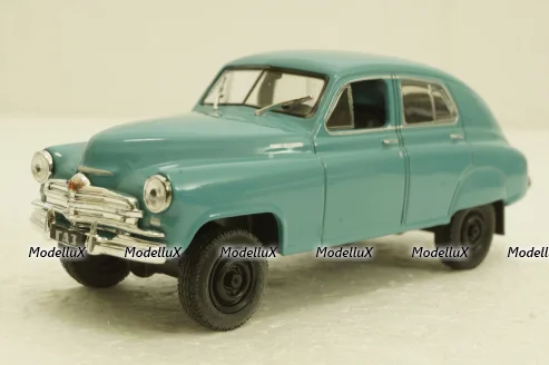 Газ-М72, голубой, Автолегенды СССР №28, 1:43