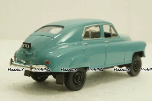 Газ-М72, голубой, Автолегенды СССР №28, 1:43