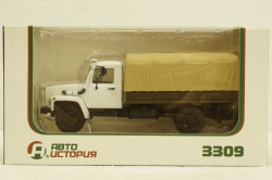 Газ-3309 бортовой с тентом, АвтоИстория 1:43 Уценка!