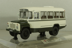 Кавз-685М, автобус 1985г., бело-зеленый, 168506, Dip Models 1:43