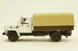 Газ-3309 бортовой с тентом, АвтоИстория 1:43