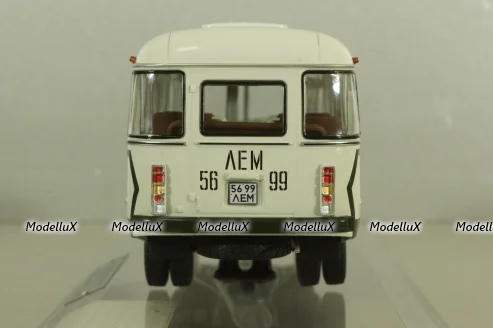 Кавз-685М, автобус 1985г., бело-зеленый, 168506, Dip Models 1:43