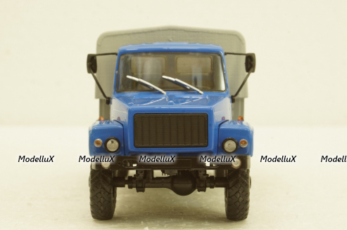 Газ-3308, 4х4 бортовой с тентом, АвтоИстория 1:43