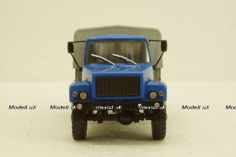 Газ-3308, 4х4 бортовой с тентом, АвтоИстория 1:43